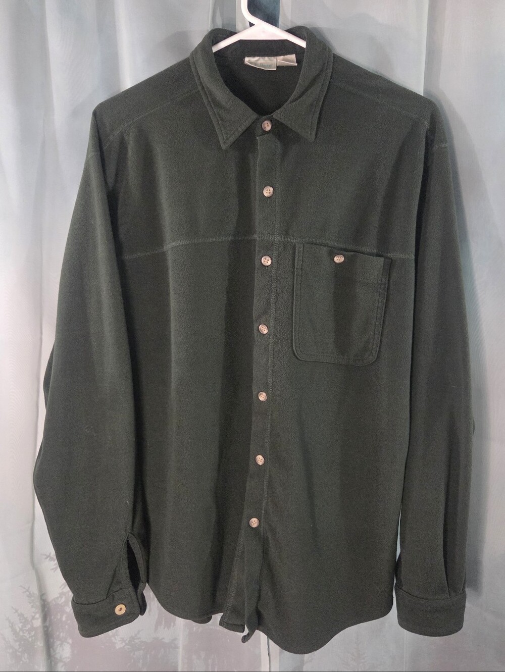 L.L. Bean Dark Green Button-up Shirt